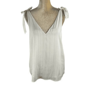 Express women's off white/gold tank top size S